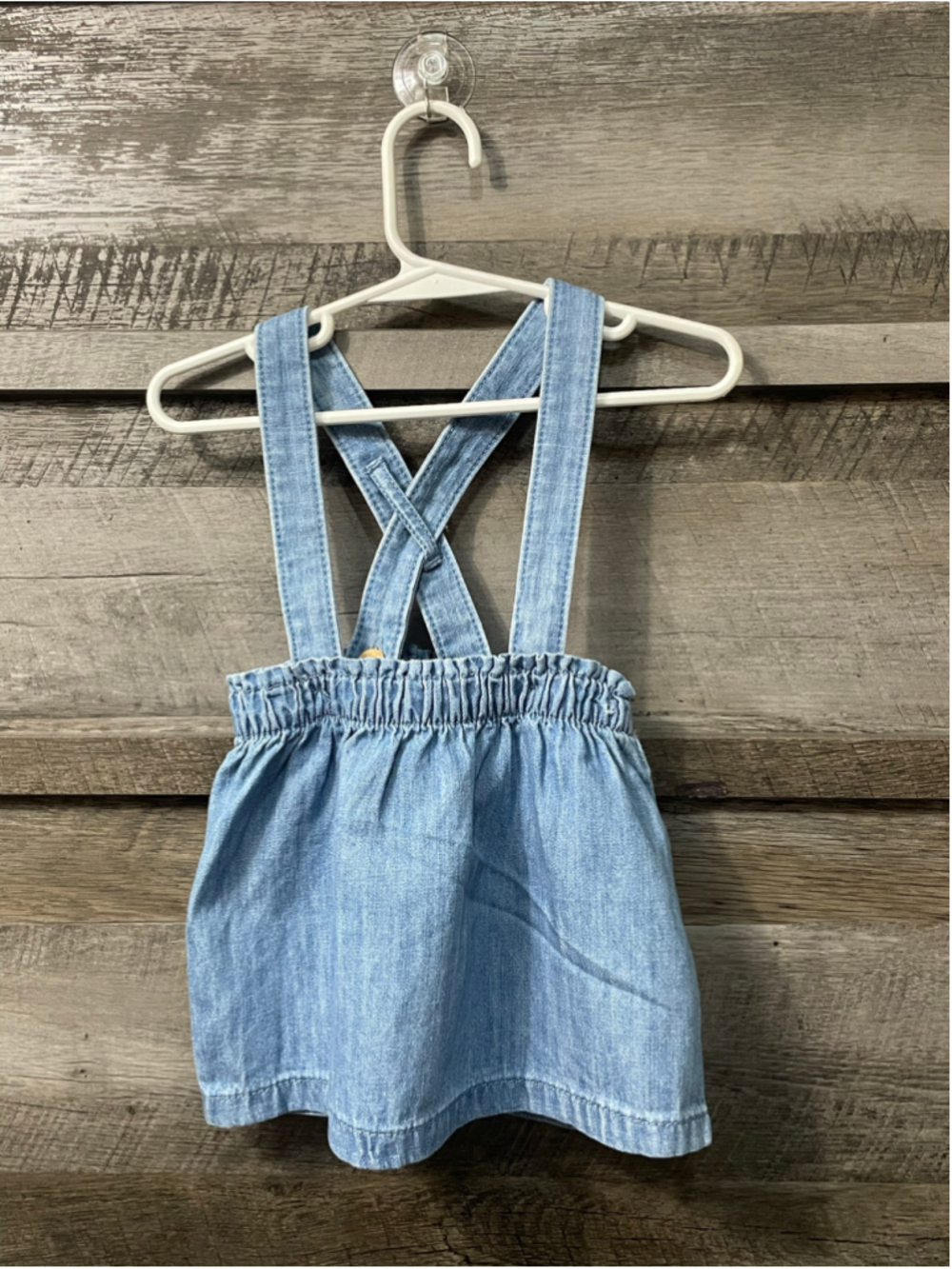 Little Co. By Lauren Conrad 12 Months Girls Chambray Suspender Jean Skirt